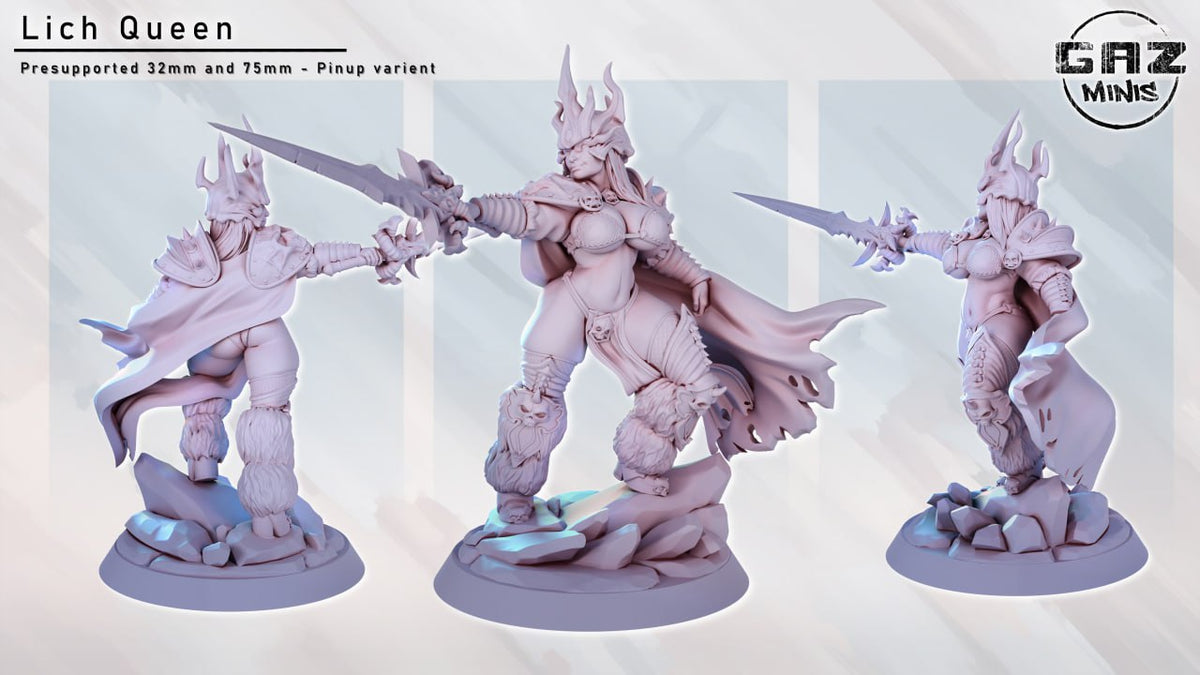 Lich queen World of Warcraft Gaz minis 3D STL