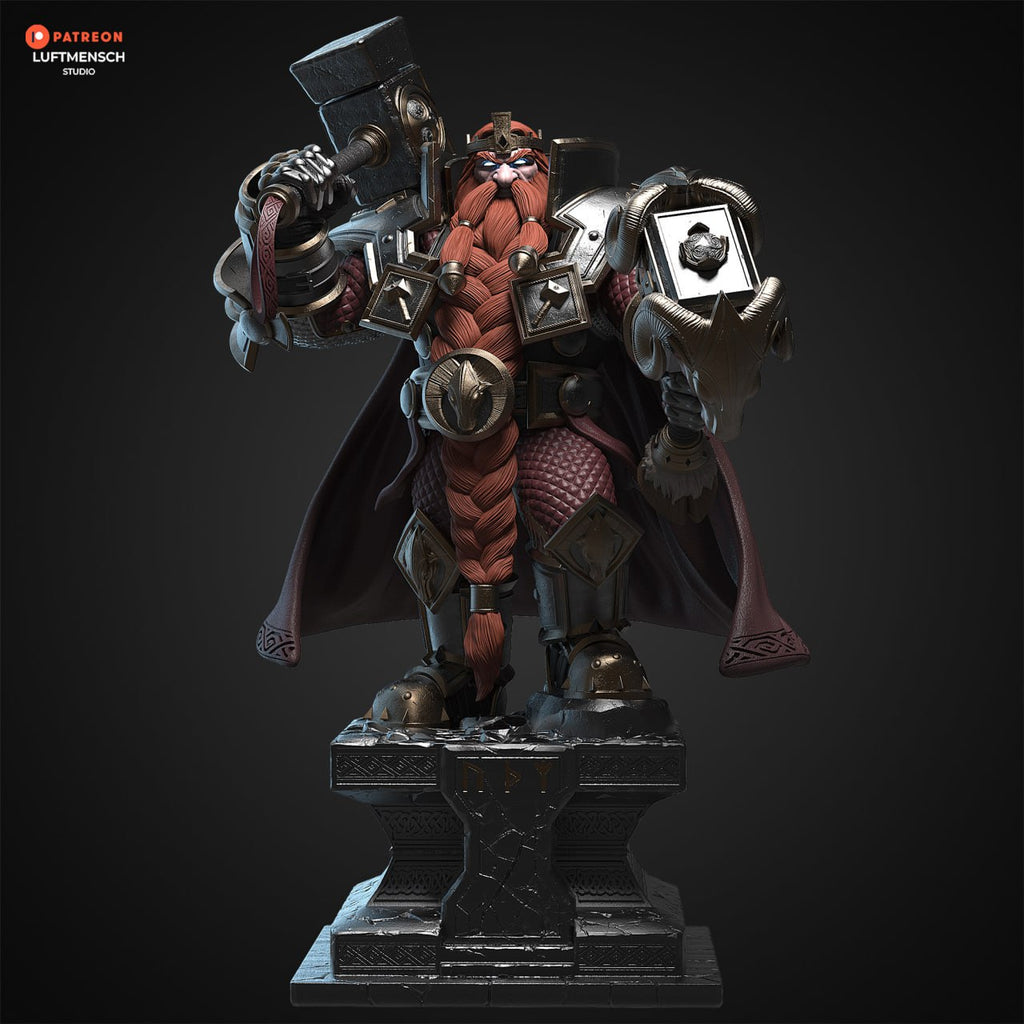 Magni Bronzebeard Luftmensch World of Warcraft 3D STL