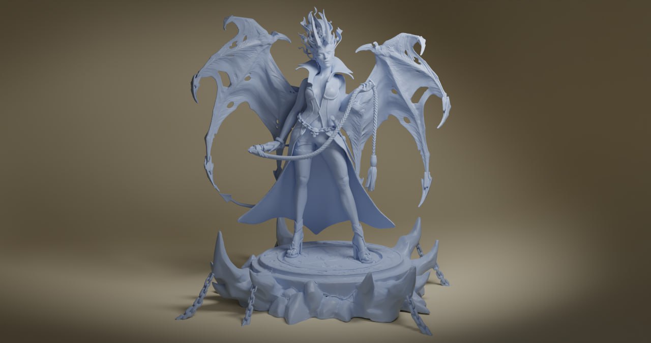 Queen of Pain Arcana Dota2 3D STL