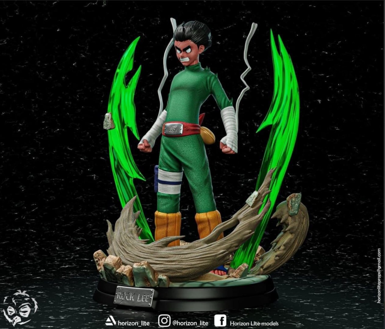 Rock Lee Naruto Horizon 3D STL