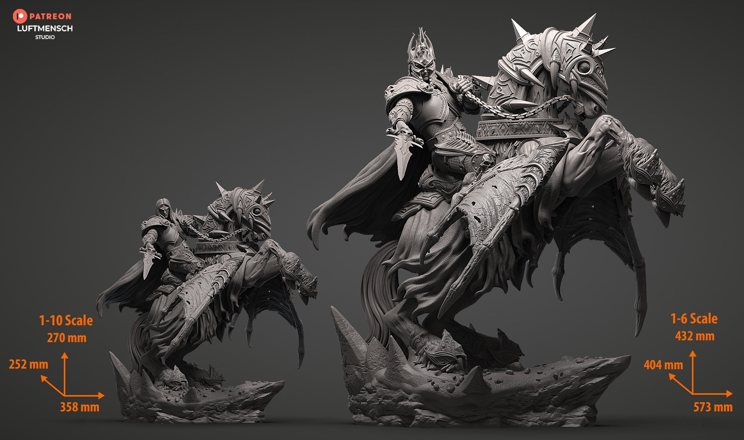 Invincible Lich King Arthas Luftmensch 3D STL