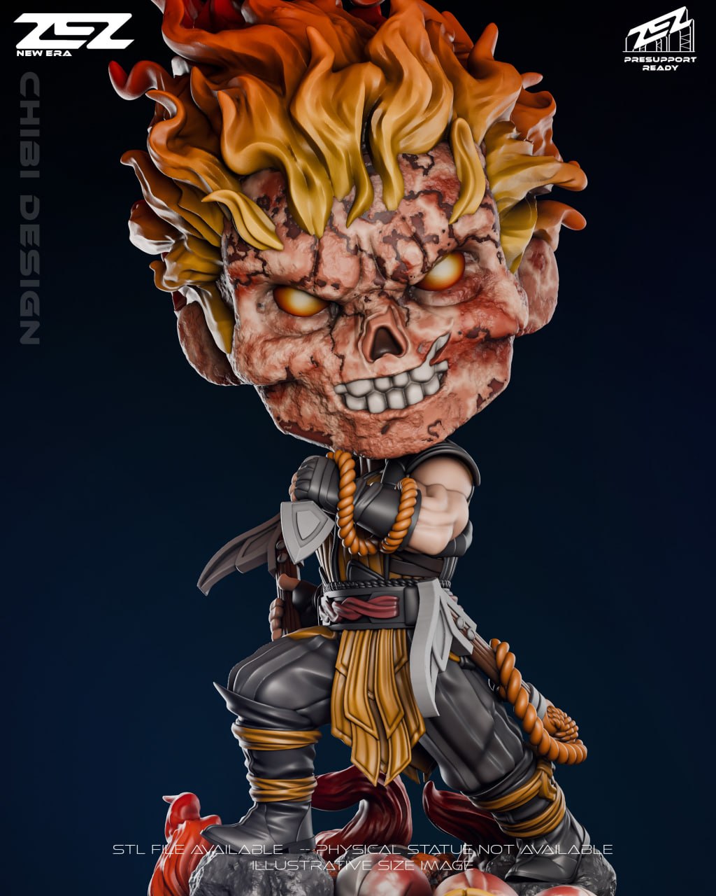 Scorpion Chibi Zez Studios Mortal Kombat 3D STL