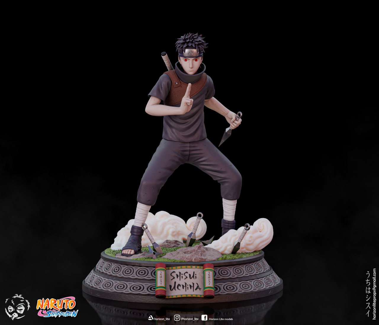 Shisui Uchiha Naruto Shippuden Horizon 3D STL