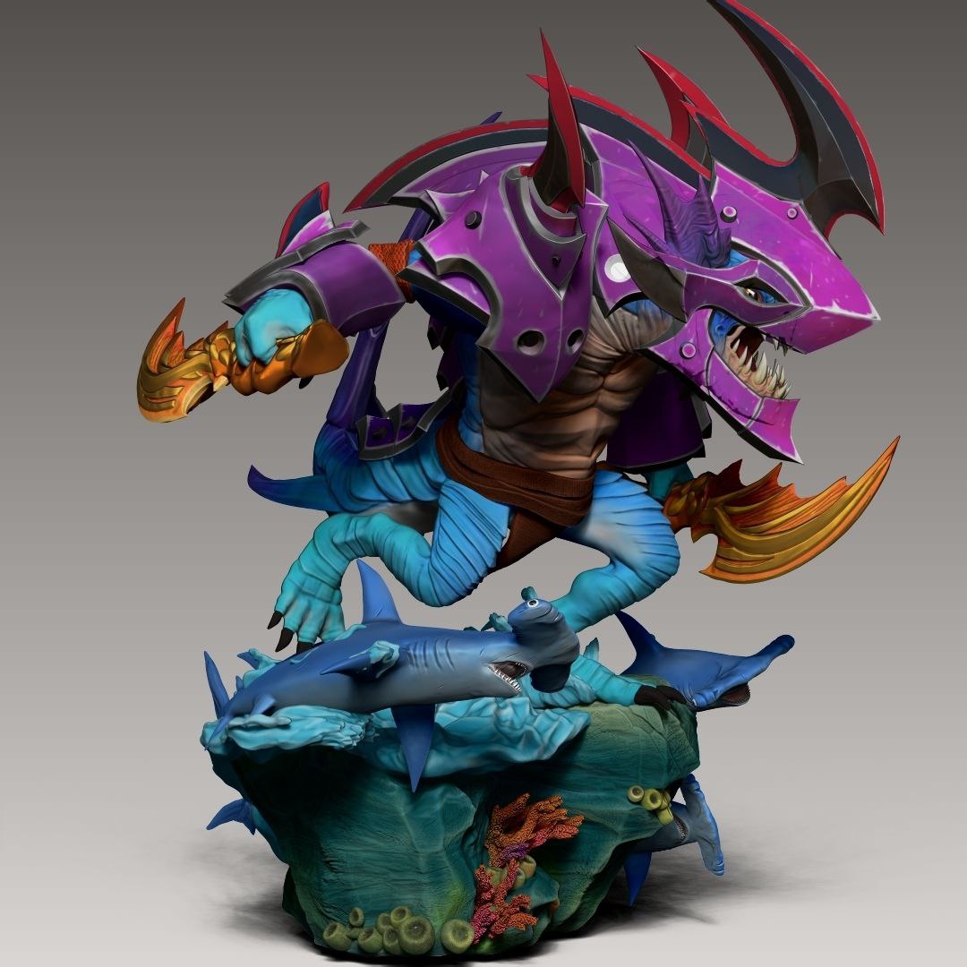 Slark Aqua Dota2 3D STL