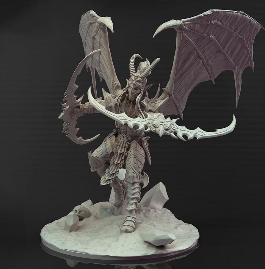 Space elf Demon Hunter World of Warcraft 3D STL