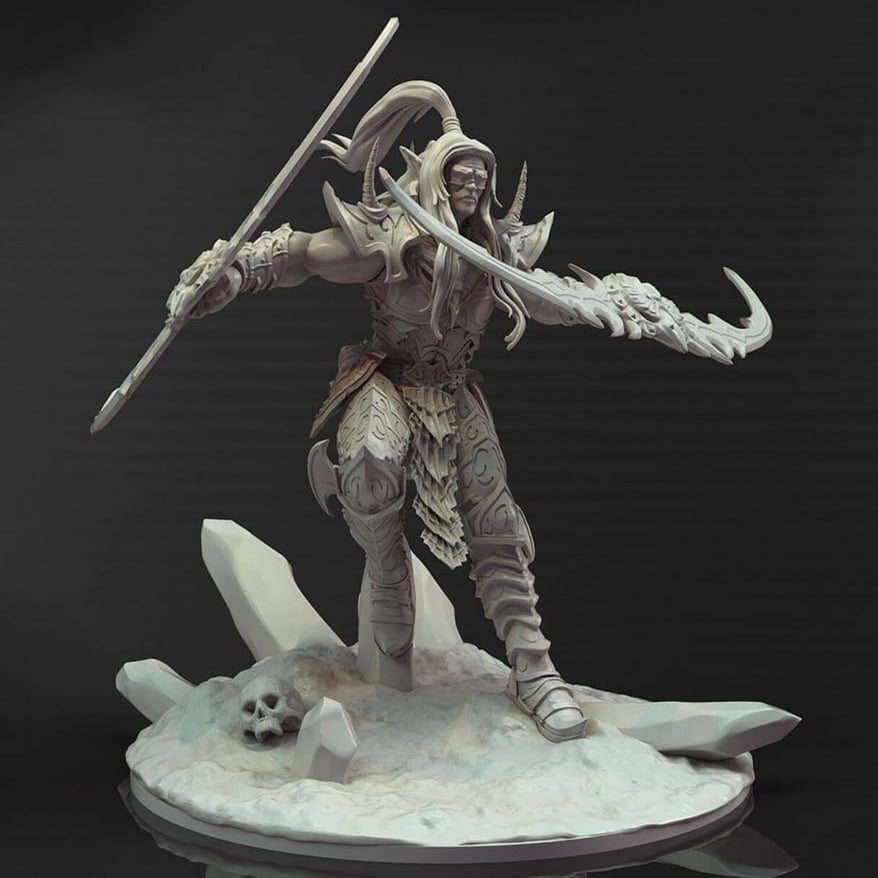 Space elf Demon Hunter World of Warcraft 3D STL