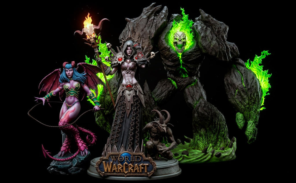World of Warcraft Diorama Logo 3D STL