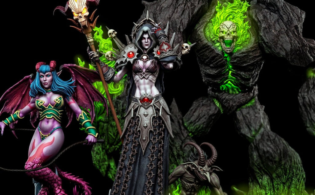 World of Warcraft Diorama Logo 3D STL