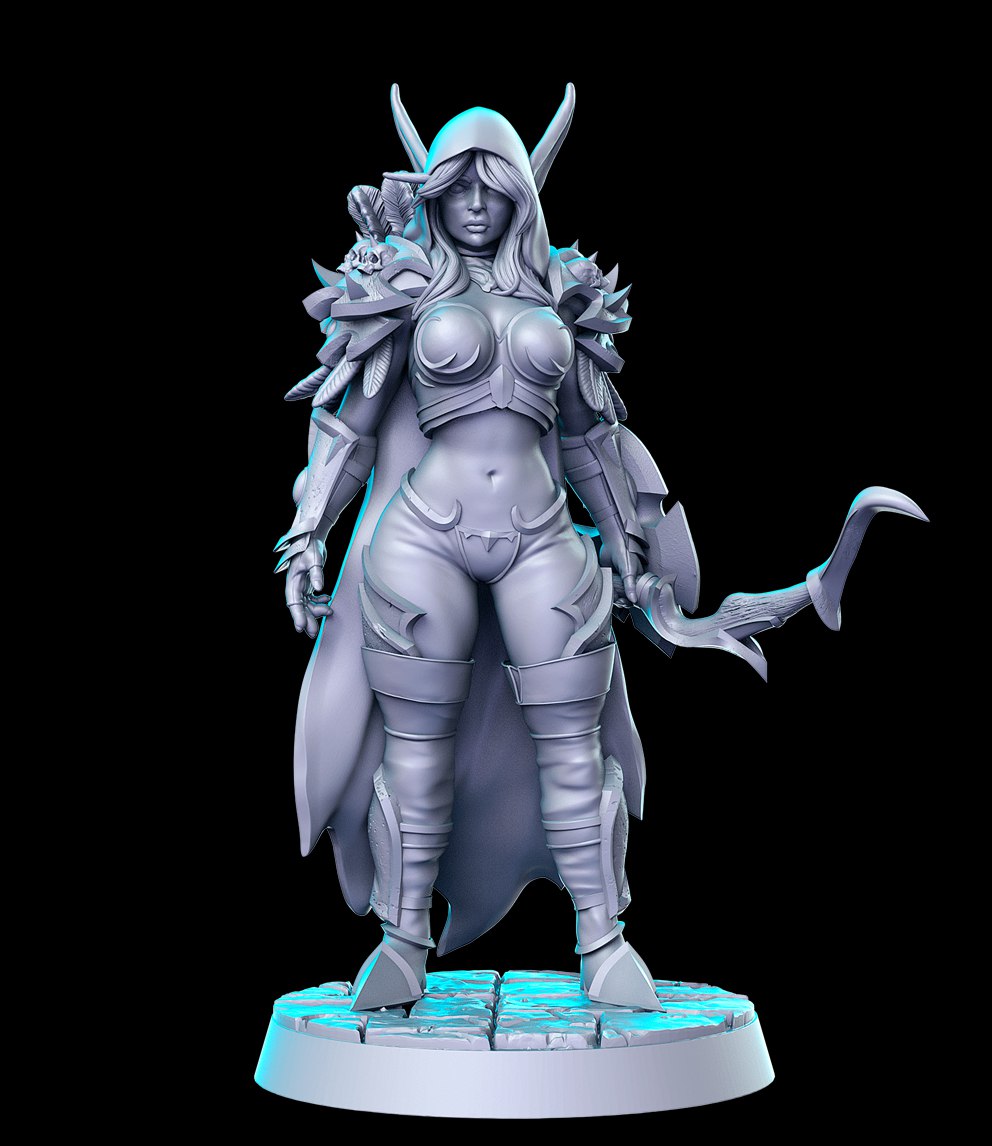 Sylvanas Heroes of the Storm World of Warcraft 3D STL