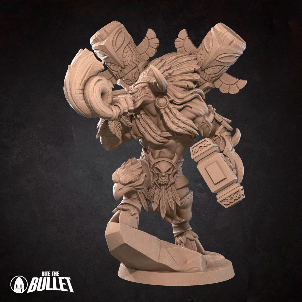 Tauren Chieftain Warrior World of Warcraft 3D STL