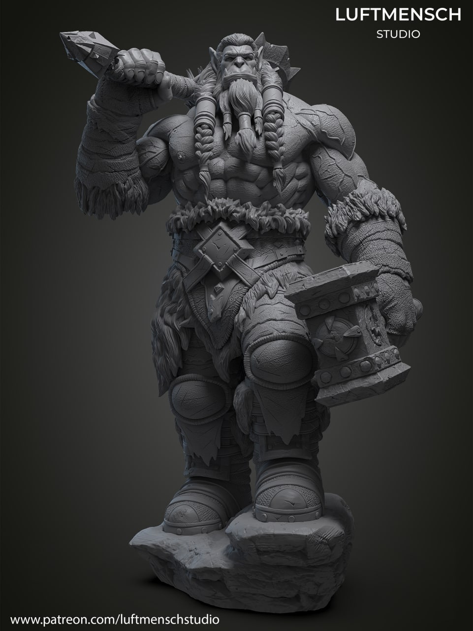 Thrall Luftmensch World of Warcraft 3D STL