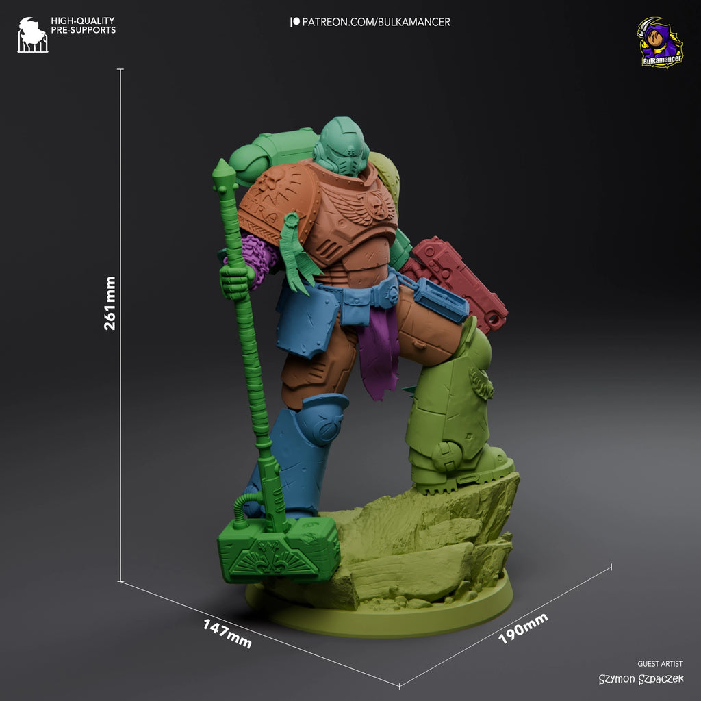 Warhammer 40K Liutenant Commander Titus 3D STL