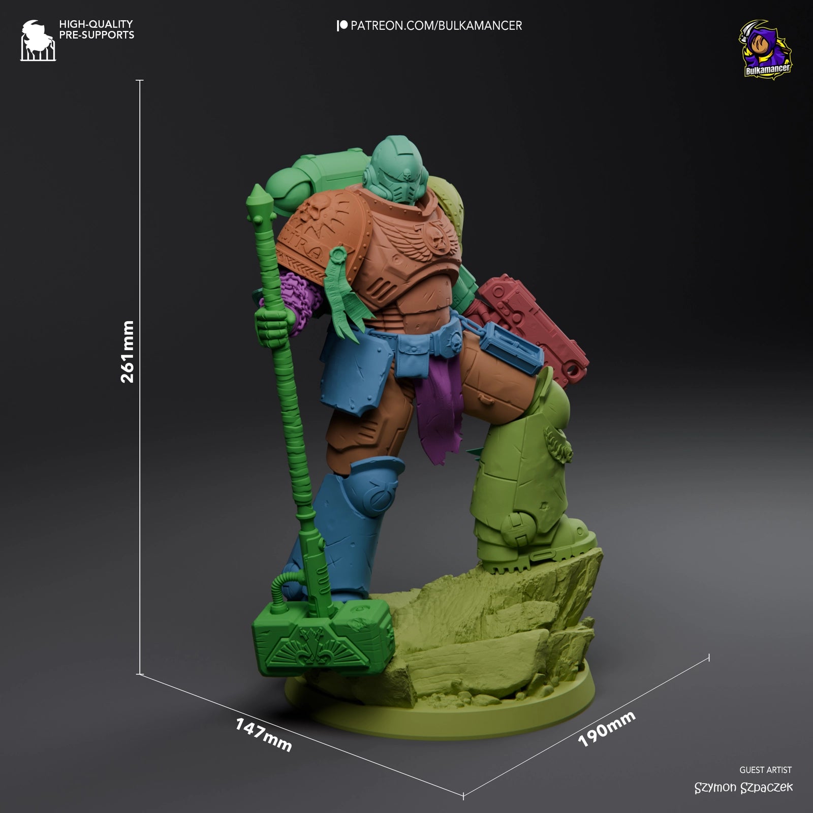 Warhammer 40K Liutenant Commander Titus 3D STL
