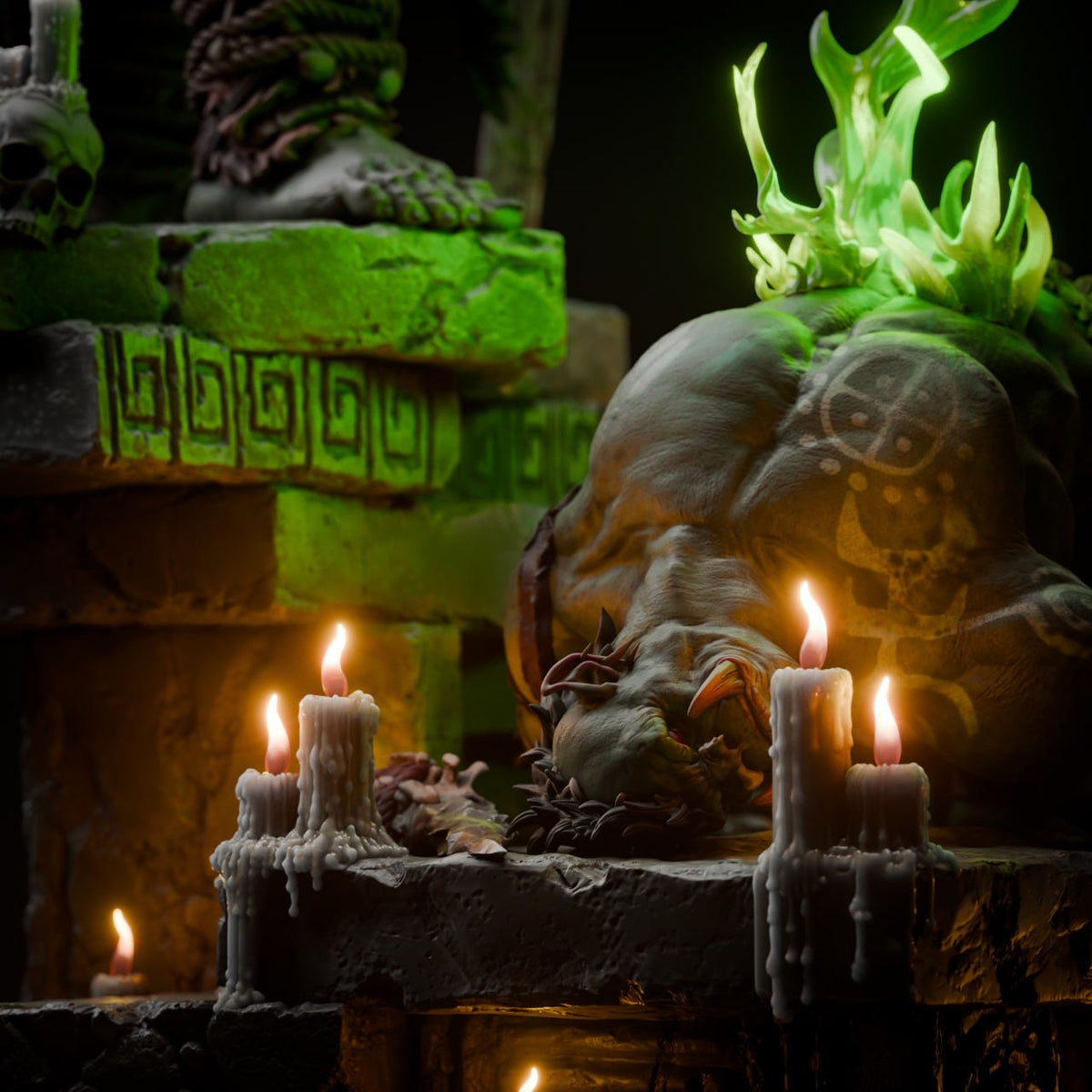 Guldan Shaman Untamed Clan World of Warcraft 3D STL