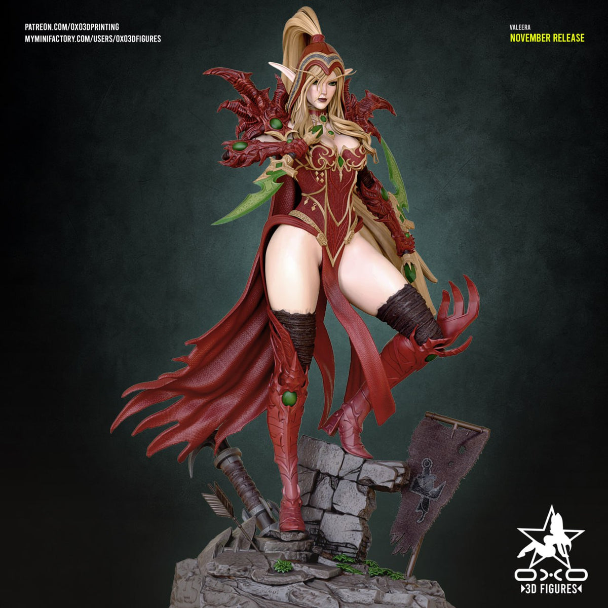Valeera Sanguinar oxo3d World of Warcraft 3D STL