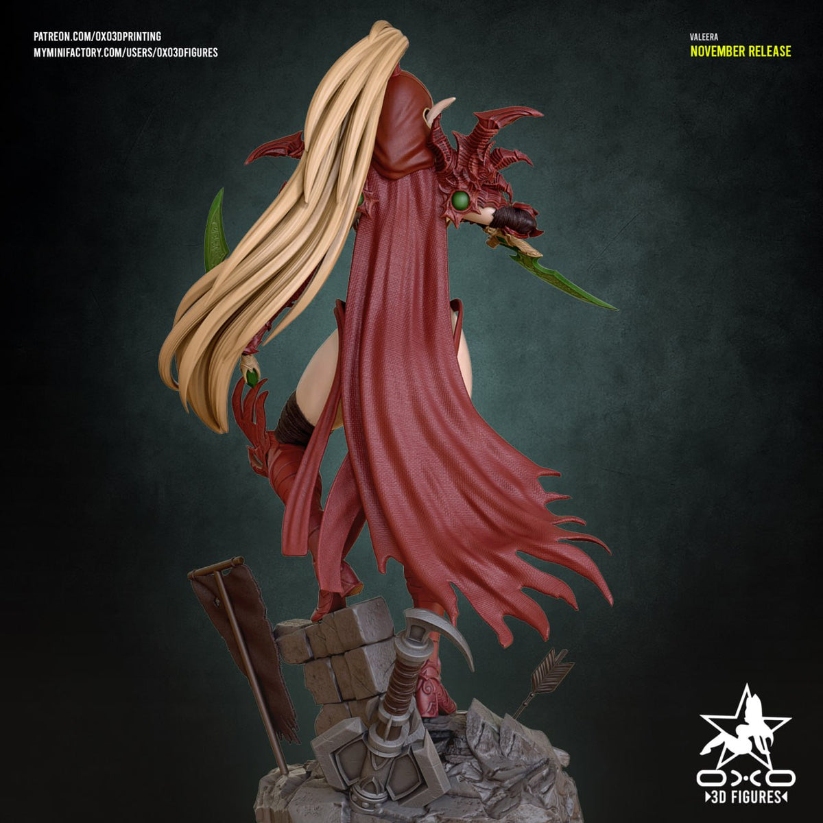 Valeera Sanguinar oxo3d World of Warcraft 3D STL