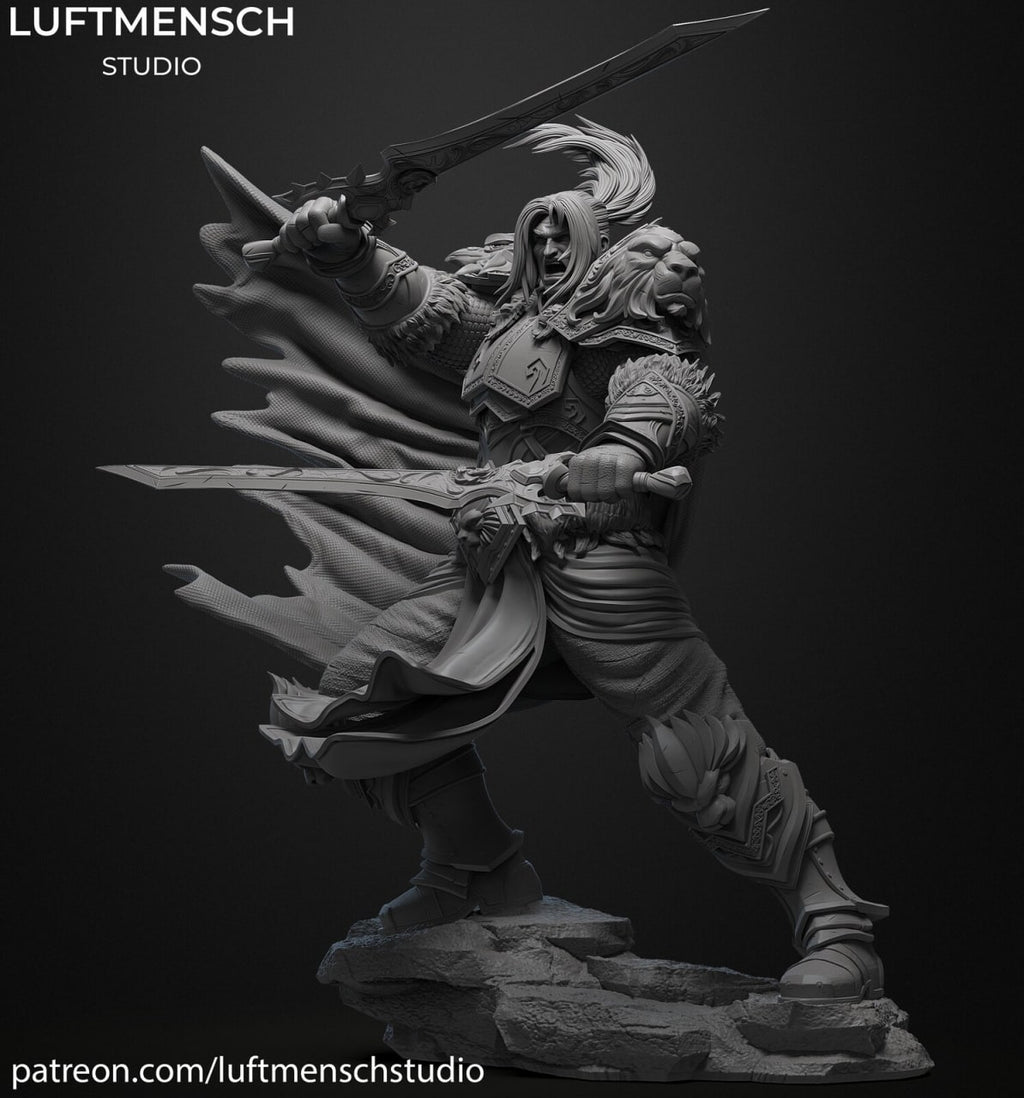 Varian Wrynn Luftmensch World of Warcraft 3D STL