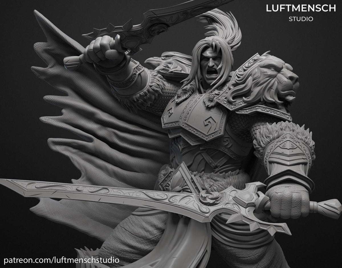 Varian Wrynn Luftmensch World of Warcraft 3D STL