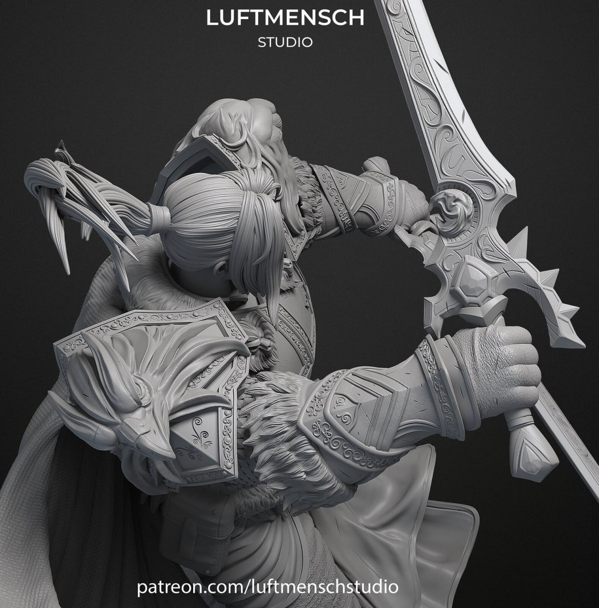 Varian Wrynn Luftmensch World of Warcraft 3D STL