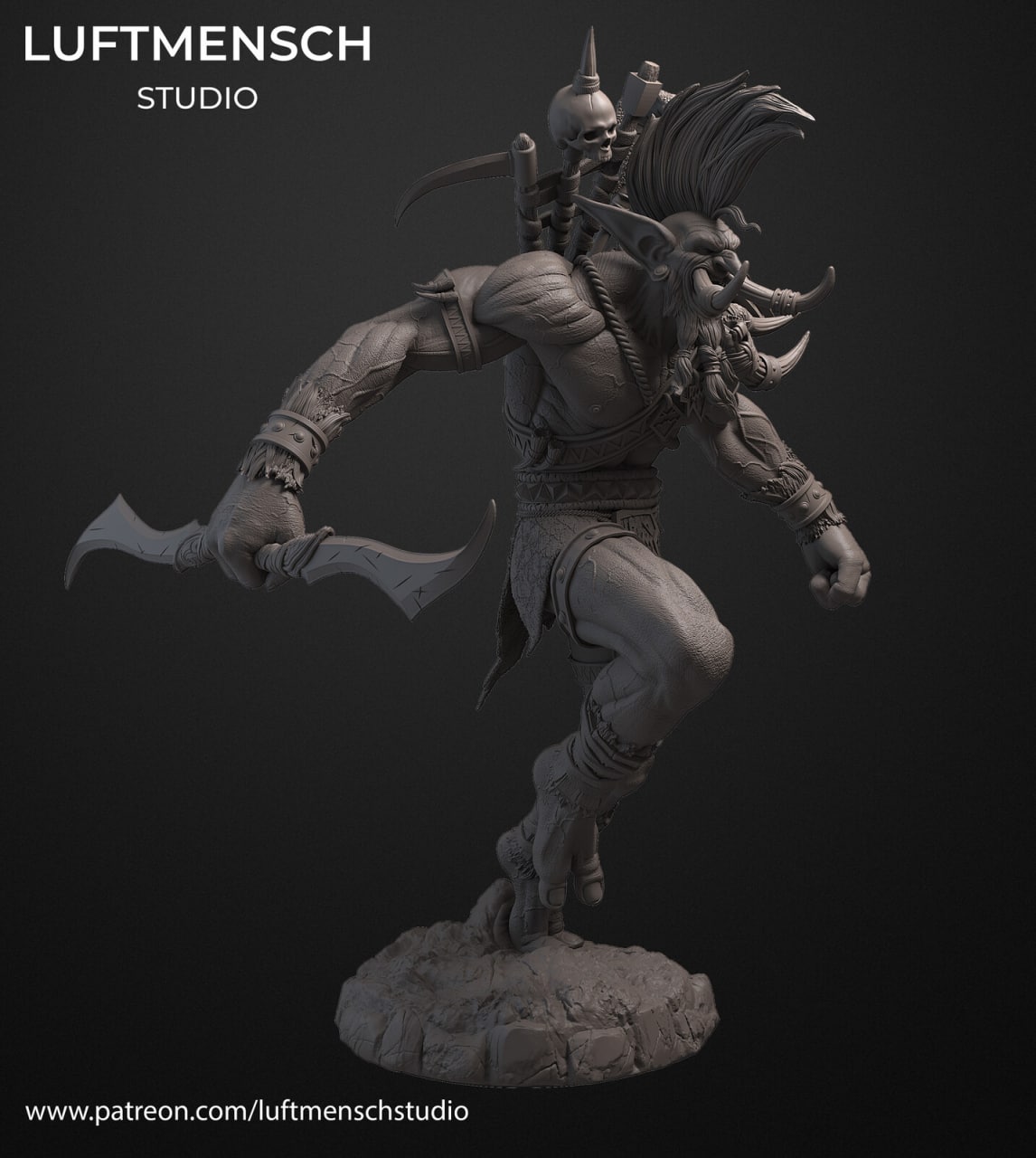 Voljin Luftmensch World of Warcraft 3D STL