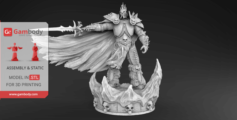 Wrath of the Lich king Arthas gambody 3D STL