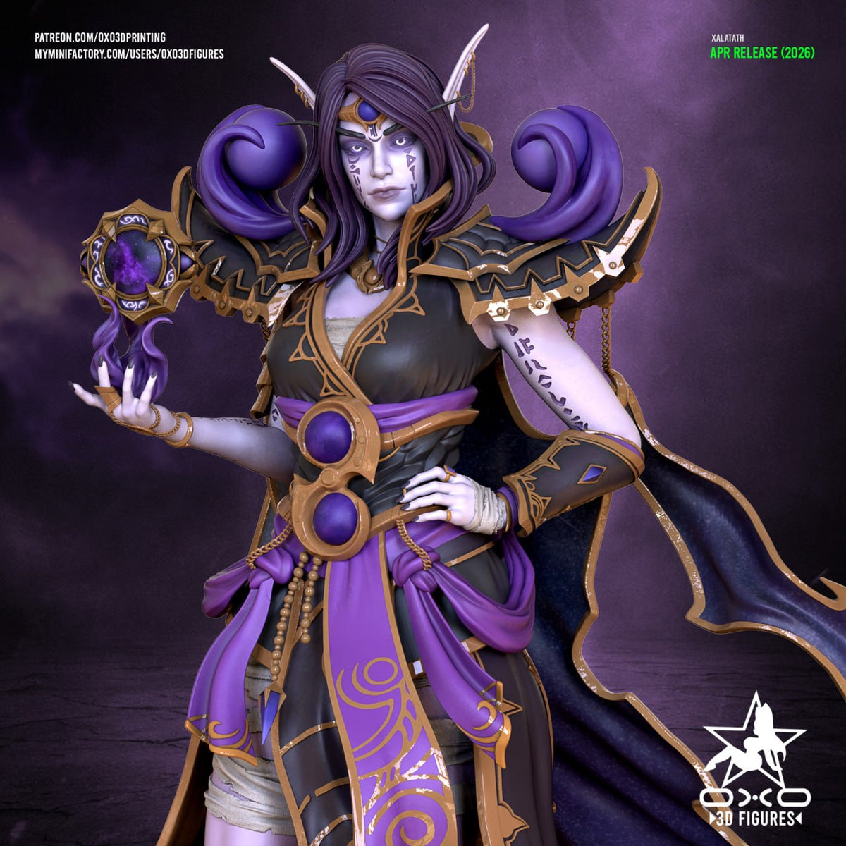 Xalatath Midnight oxo3d World of Warcraft 3D STL